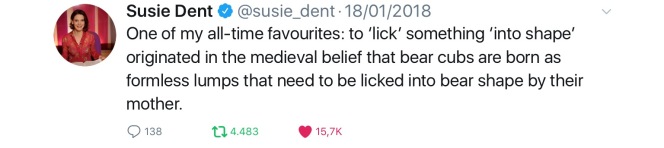 Susie Dent Tweet