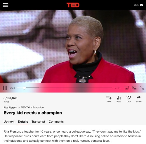 Rita Pierson's brilliant #tedtalk Every kid needs a champion. From the article 5 Essential Quotes for Language Learners from the web page kimgriffithsenglish.com the blog for learning English Esl.